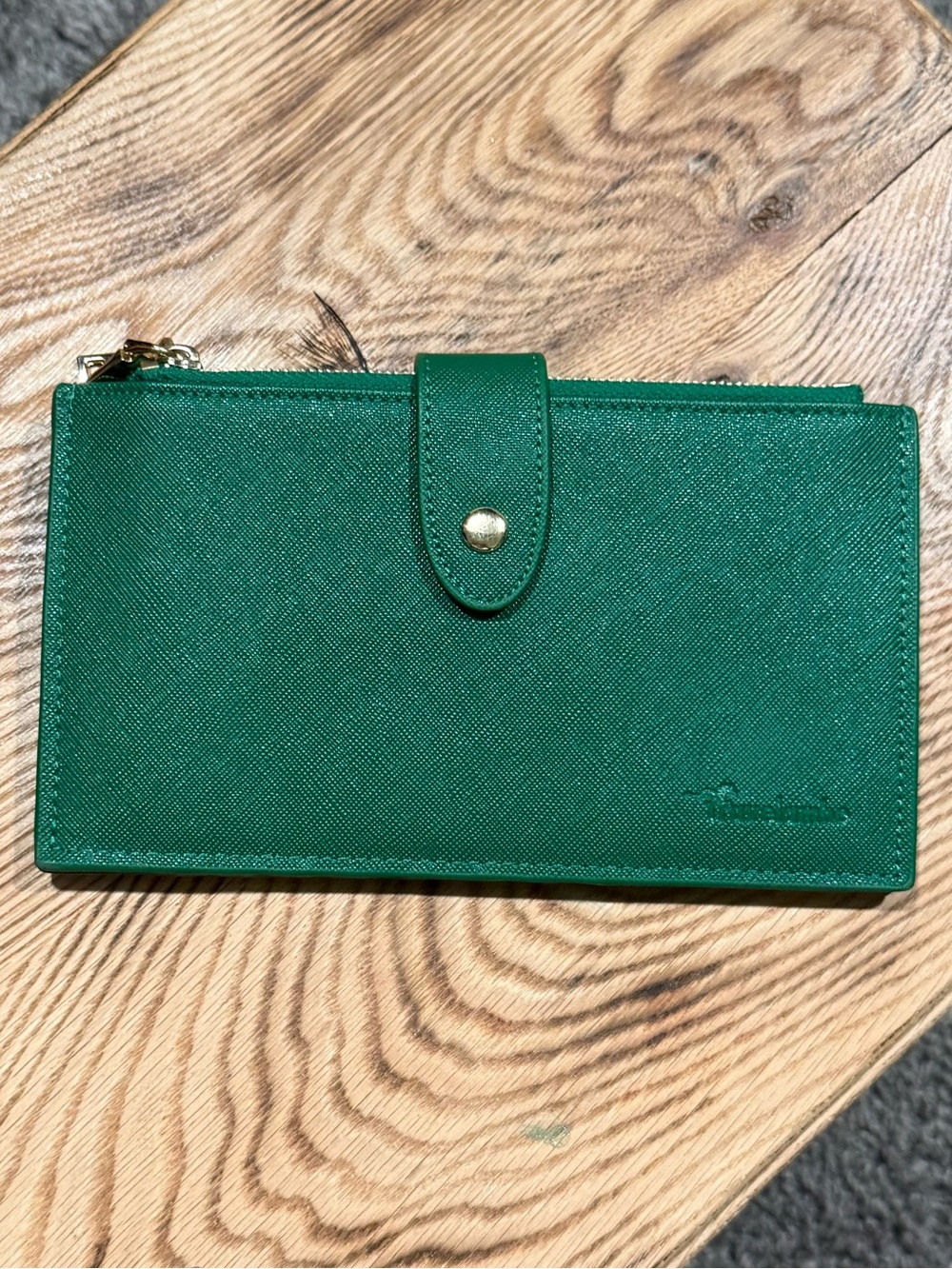 Green Women's Saffiano Wallet